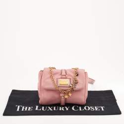 Dolce & Gabbana Pink Leather Belt Bag