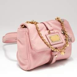Dolce & Gabbana Pink Leather Belt Bag