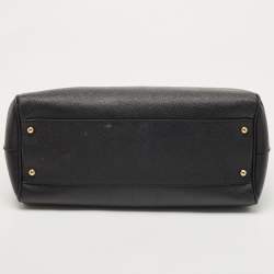 Pre Owned Dolce & Gabbana Black Leather Large Miss Sicily Top Handle Bag