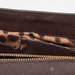 مملوكة مسبقًا Dolce & Gabbana Beige/Brown Python Medium Miss Sicily Top Handle Bag