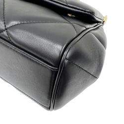 Dolce & Gabbana Black Quilted Leather Small Miss Sicily Top Handle Bag