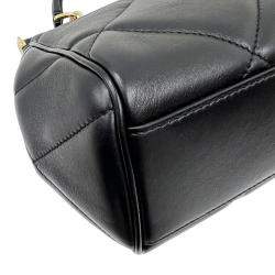Dolce & Gabbana Black Quilted Leather Small Miss Sicily Top Handle Bag