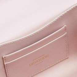 Pre Owned Dolce & Gabbana Pink Leather Devotion Mordore Crossbody Bag