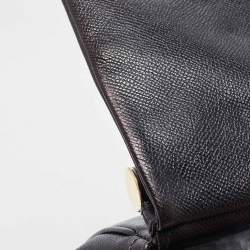 Pre Owned Dolce & Gabbana Black Leather Large Miss Sicily Top Handle Bag