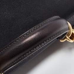 Pre Owned Dolce & Gabbana Black Leather Large Miss Sicily Top Handle Bag