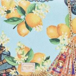 Pre Owned Dolce & Gabbana Multicolor Print Leather Miss Sicily Von Crossbody Bag