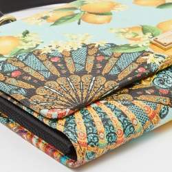 Pre Owned Dolce & Gabbana Multicolor Print Leather Miss Sicily Von Crossbody Bag