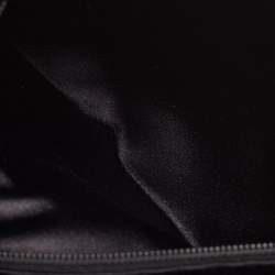 Pre Owned Dolce & Gabbana Black Woven Fabric and Suede Miss Charles Shoulder Bag