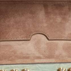 Pre Owned Dolce & Gabbana Multicolor Mixed Exotic Embossed Leather Embellished Dolce Box Clutch Bag