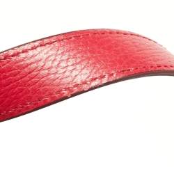 Pre Owned Dolce & Gabbana Red Leather Miss Sicily Top Handle Bag