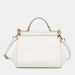 Pre Owned Dolce & Gabbana White Mini Miss Sicily