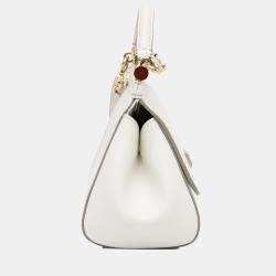 Pre Owned Dolce & Gabbana White Mini Miss Sicily