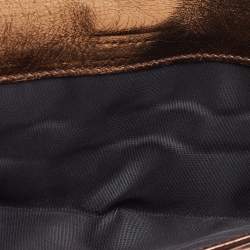 Dolce & Gabbana Brown Leopard Print Calfhair and Patent Leather Continental Wallet