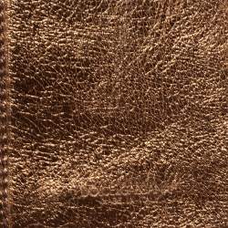 Dolce & Gabbana Brown Leopard Print Calfhair and Patent Leather Continental Wallet