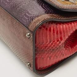 Pre Owned حقيبة دولتشي أند غابانا مونيكا متوسطة يد علوية جلد مُستردة