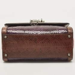 Pre Owned حقيبة دولتشي أند غابانا مونيكا متوسطة يد علوية جلد مُستردة