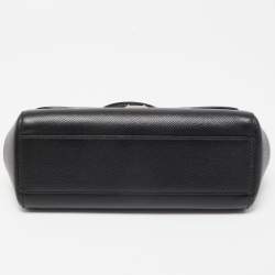 Pre Owned Dolce & Gabbana Black Leather Small Miss Sicily Top Handle Bag