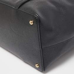 Pre Owned Dolce & Gabbana Black Leather Miss Escape Shopper Tote