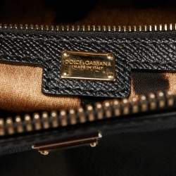 Pre Owned Dolce & Gabbana Black Leather Miss Escape Shopper Tote
