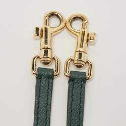 مملوكة مسبقًا Dolce & Gabbana Green Leather Small Miss Sicily East West Top Handle Bag