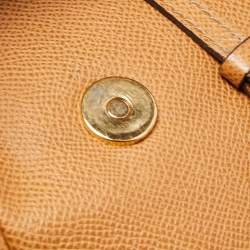 Pre Owned Dolce & Gabbana Brown Leather Large Miss Sicily Top Handle Bag