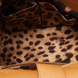 Pre Owned Dolce & Gabbana Brown Leather Large Miss Sicily Top Handle Bag