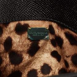 Pre Owned Dolce & Gabbana Black Leather Mini Miss Sicily Top Handle Bag