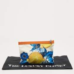 Pre Owned Dolce & Gabbana Multicolor Print Nylon Zip Pouch