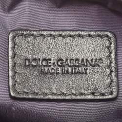 Pre Owned Dolce & Gabbana Multicolor Print Nylon Zip Pouch