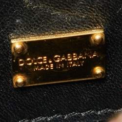 Pre Owned Dolce & Gabbana Pink Lizard Embossed Leather Lucia Top Handle Bag