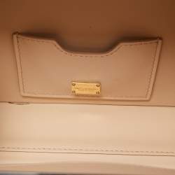 Dolce & Gabbana Black/White Acrylic and Watersnake Leather Piano Box Top Handle Bag