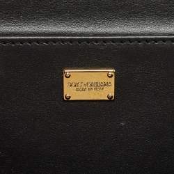 Dolce & Gabbana Multicolor Floral Print Leather Flap Clutch Bag