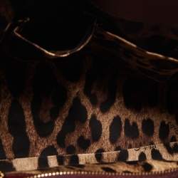 Pre Owned Dolce & Gabbana Burgundy Leather Large Miss Sicily Top Handle Bag