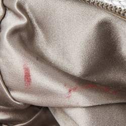 Pre Owned Dolce & Gabbana Silver Watersnake Leather Baguette Bag