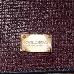 Pre Owned Dolce & Gabbana Multicolor Crocodile,Watersnake Leather and Leather Medium Miss Sicily Top Handle Bag