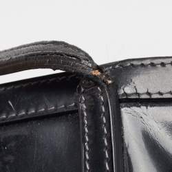 Pre Owned Dolce & Gabbana Black Patent Leather Miss Escape Tote