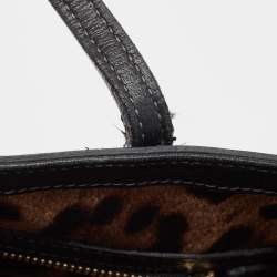 Pre Owned Dolce & Gabbana Black Patent Leather Miss Escape Tote