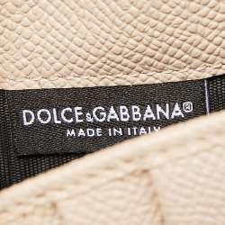 Pre Owned Dolce & Gabbana Multicolor Floral Print Leather Miss Sicily Von Wallet on Chain