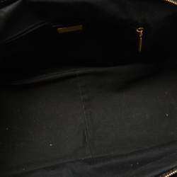 Dolce & Gabbana Black/Brown Leopard Print Calf Hair Frame Satchel