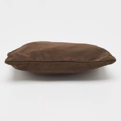 Dolce & Gabbana Brown Nylon Zip Slim Pouch