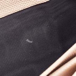 Pre Owned Dolce & Gabbana Multicolor Floral Print Leather Trifold Wallet