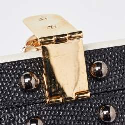 Pre Owned Dolce & Gabbana Multicolor Leather Queen Of Hearts Box Clutch