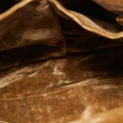 Pre Owned Dolce & Gabbana Multicolor Embroidered Fabric and Python Medium Miss Sicily Top Handle Bag