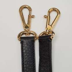 Pre Owned حقيبة دولتشي أند غابانا ميس سيسلي بيد علوية رافية كروشيه سوداء كبيرة