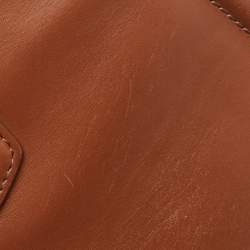 Pre Owned Dolce & Gabbana Brown Leather DG Amore Shoulder Bag
