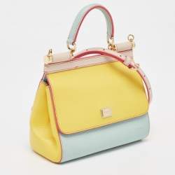 Dolce & Gabbana Multicolor Leather Small Miss Sicily Top Handle Bag