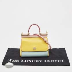 Dolce & Gabbana Multicolor Leather Small Miss Sicily Top Handle Bag