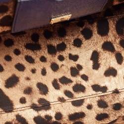 Pre Owned Dolce & Gabbana Blue Leather Regular Miss Sicily Top Handle Bag