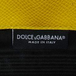 Pre Owned محفظة دولتشي أند غابانا �ميس سيسيلي فون بسلسلة جلد برتقالية