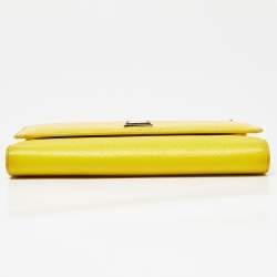 Pre Owned محفظة دولتشي أند غابانا ميس سيسيلي فون بسلسلة جلد برتقالية